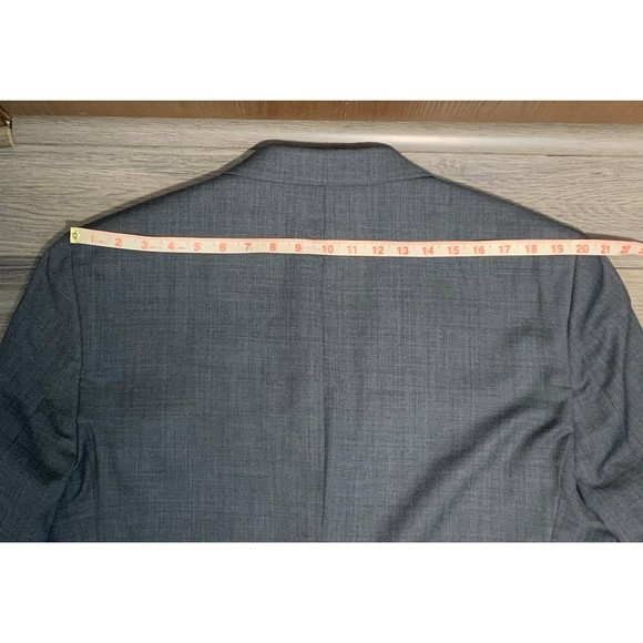 Lauren Ralph Lauren Wool Blend Button Front Men's 46S Grey Blazer - Picture 11 of 11